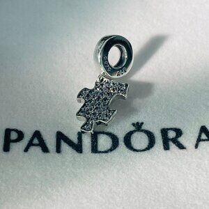 Pandora Sparkling Puzzle Piece Dangle Charm
